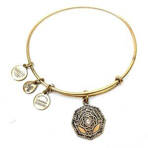 Alex and Ani Bridesmaid Charm Bracelet - Gold Finish, Expands 2"- 3.5"